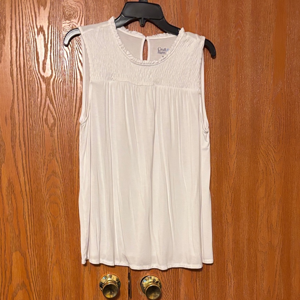 Croft & Barrow Ivory Sleeveless Blouse